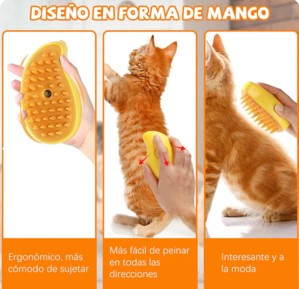 CEPILLO DE VAPOR PARA GATOS 3 EN 1