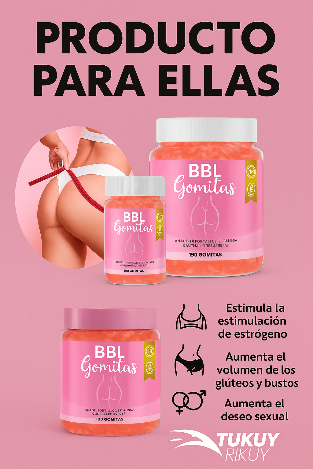 GOMITAS DE AGUAJE BBL-PRODUCTO PARA ELLAS